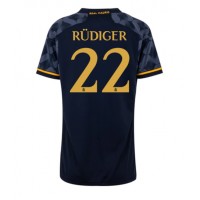 Real Madrid Antonio Rudiger #22 Bortatröja Kvinnor 2023-24 Korta ärmar